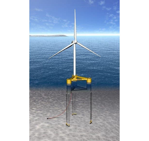 TLP式・浮体式洋上風力発電の実証開始　JERAら