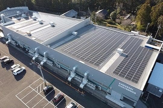 川﨑電子、都城南部工場に太陽光PPA導入　年169トンCO2減