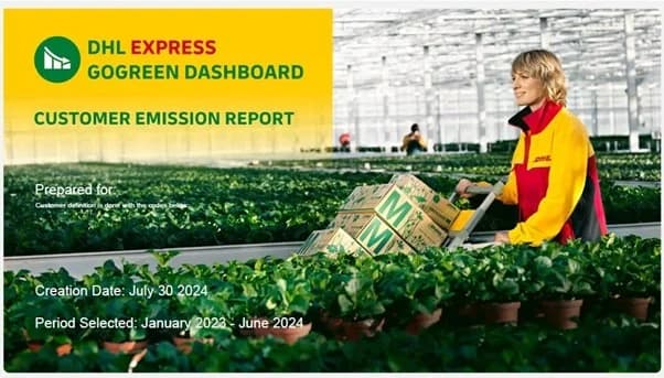 DHL、GHG排出量レポートを無料提供　荷主の脱炭素化をサポート