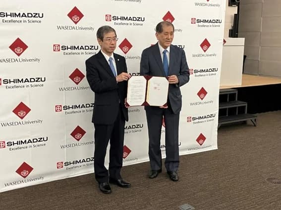 早稲田大と島津製作所、脱炭素社会実現へ連携　測定機器開発や人材育成