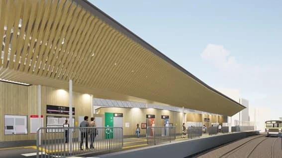 東急池上線「千鳥町」駅が『木になる』駅にリニューアル　多摩材等活用