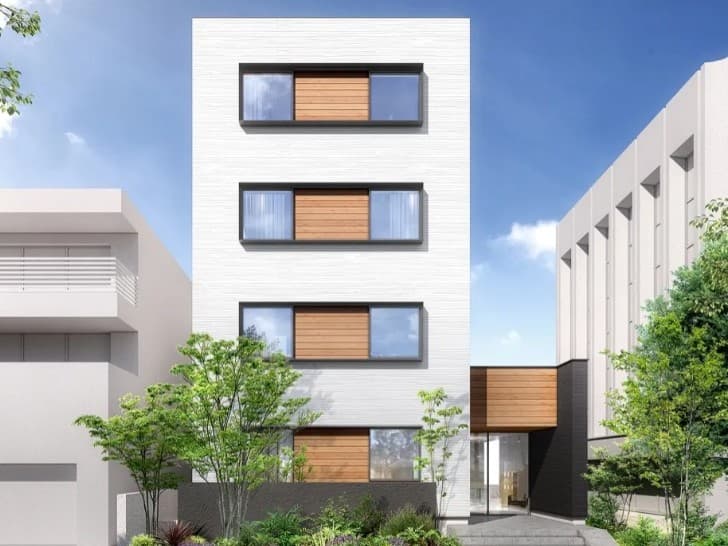 AQ Group、独自構法で純木造4階建マンション竣工　国産材58％使用