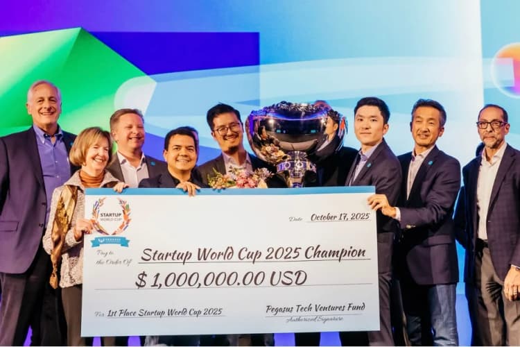 バッテリー技術のCoreshellが優勝　世界一のスタートアップ決定戦