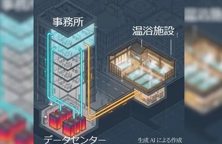 データセンターの廃熱を活用し省エネ・地域共生へ、東京都実証支援が始動