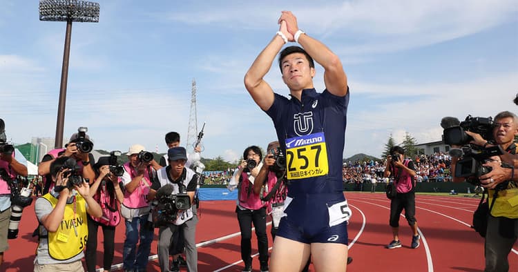 桐生選手が日本人初9秒台 そのとき大学広報は?