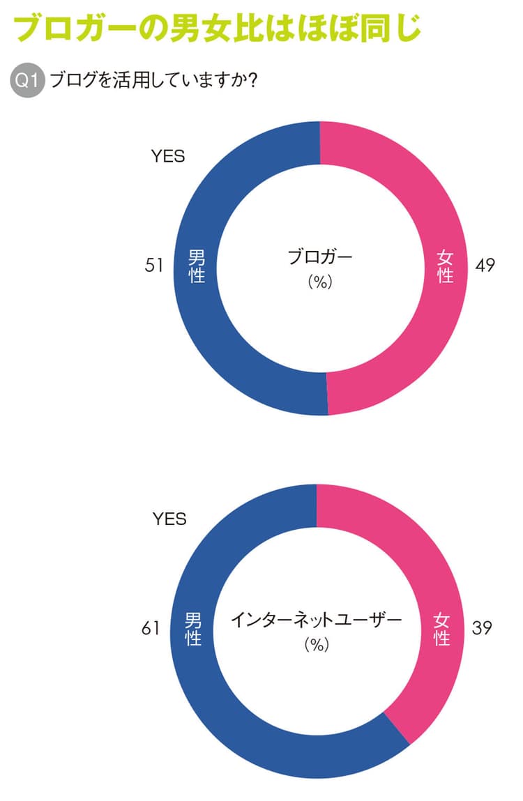 主張書き込むブログ、33%が「知人に内緒」で運営