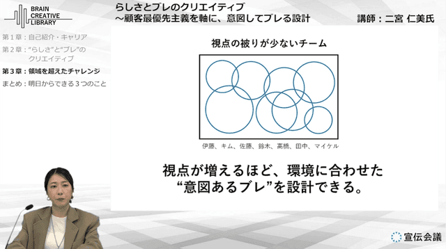 サービスデザイン思考力養成講座 概要画像 二宮仁美編
