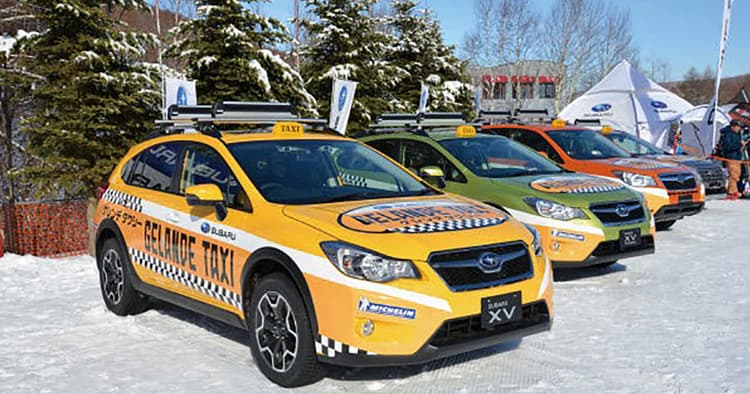 ゲレンデを疾走するSUBARU車 リアルイベントでブランドの世界観も訴求