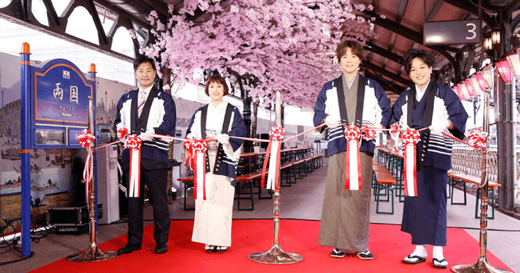 一足早いお花見で「いいちこ」ブランドをメディアに発信