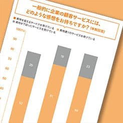 サービス評価に厳しい日本 接点での個別対応を重視