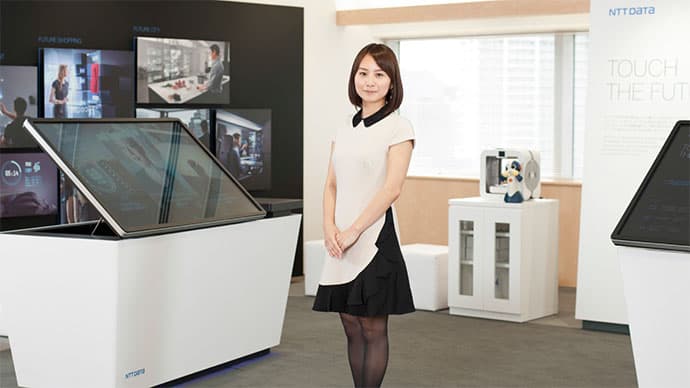 事業部経験を活かした広報を NTTデータの才媛