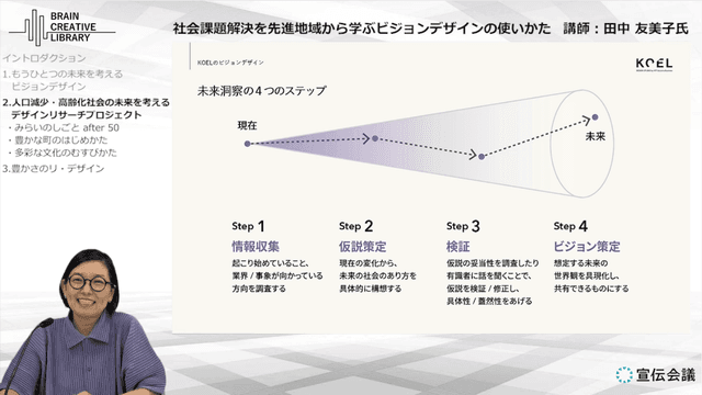 サービスデザイン思考力養成講座 概要画像 田中友美子編