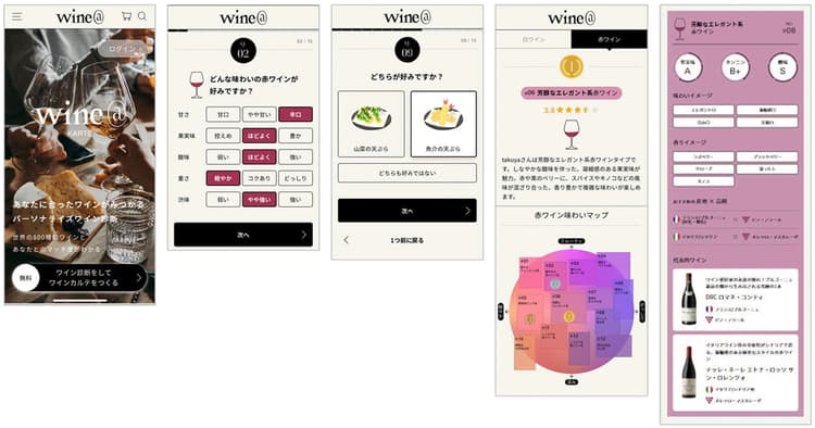 AI診断、評価でワインカルテをアップデート