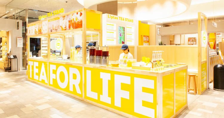 リプトンの紅茶専門店、モバイルオーダーで接触時間を短縮