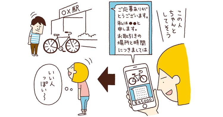若い世代を中心に広まりつつあるバトンのように商品を受け渡していくスタイルとは