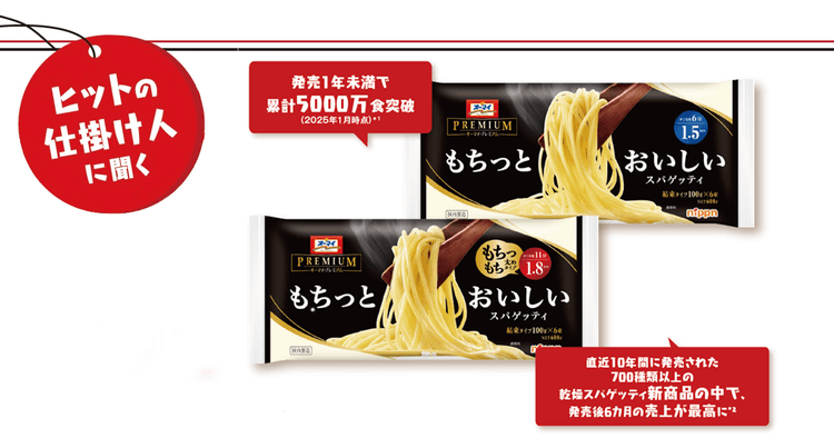 「もちっとおいしいスパゲッティ」ヒットの舞台裏 開発から販促まで貫いた“消費者起点”へのこだわり