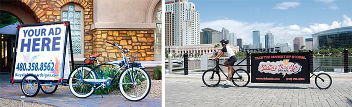「広告物を牽引する」自転車広告を、東京で実施するには?