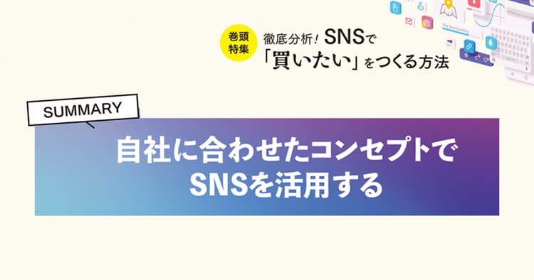自社に合わせたコンセプトでSNSを活用する