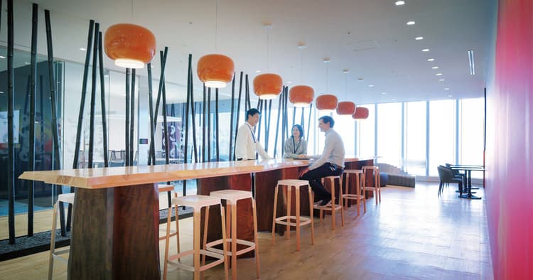 「今までにない生命保険会社」を体現したコンセプトオフィス