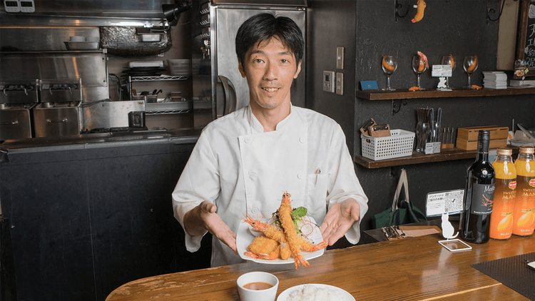 世界中から取り寄せた食材を使用 代々木の人気エビフライ専門店