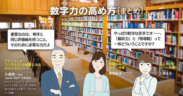 「翻訳力」と「相場観」を身に付け数字に強いIR担当者に!