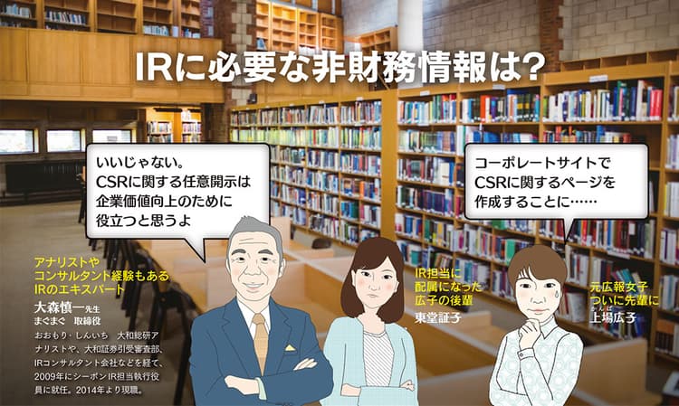 CSRに関するページを作成するとき、IRに必要な非財務情報とは?
