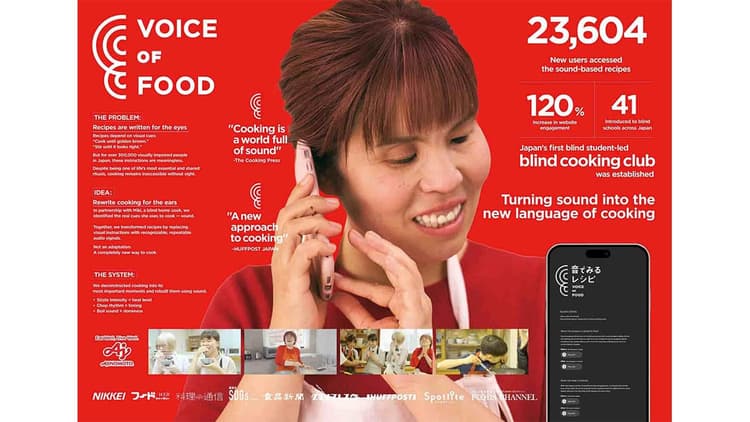 “料理は見るもの”という認識を変える音のレシピ