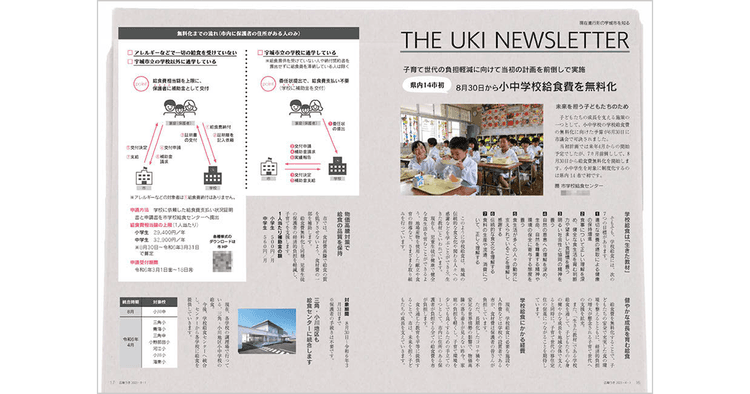 自治体広報誌の切り口・注目テーマ「学校給食の無償化」