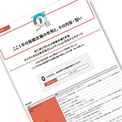 ここ1年の組織改編の有無と、その内容・狙い