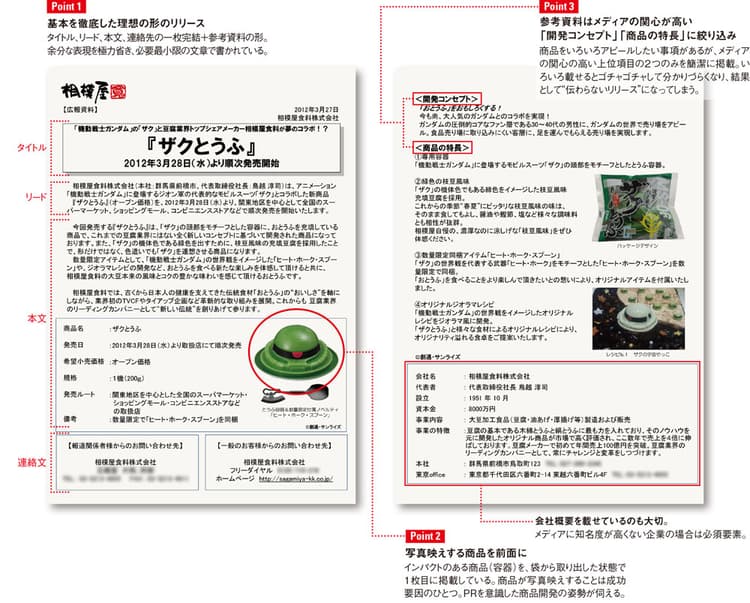 初回出荷14万丁で大ヒット!ユニーク商品「ザクとうふ」のリリース公開