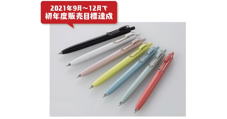 情緒に訴えるカラーラインナップ「ユニボール ワン F」