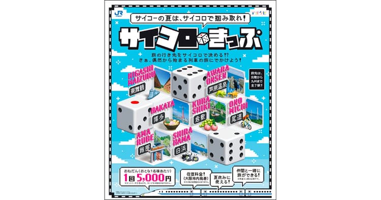 最大8割引で話題の「サイコロきっぷ」 ゲーム性で若者の心つかむ