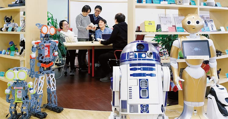 92体のロボットが社員と同じ空間に!ベンチャーのユニークオフィス例