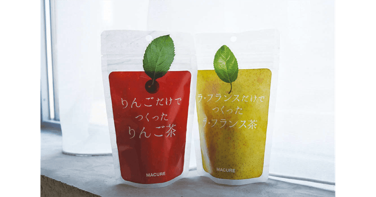 素材だけでつくった りんご茶とラ・フランス茶