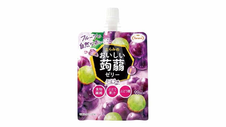 自然な味わいの蒟蒻ゼリー