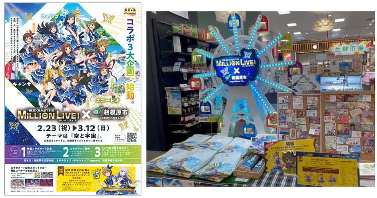 市に対するイメージを変えた ミリオンライブ!とのキャンペーン