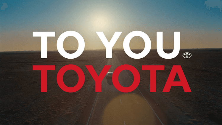 トヨタ自動車/企業広告「TO YOU」篇、「TO YOU. TOYOTA」テレビCM、OOH