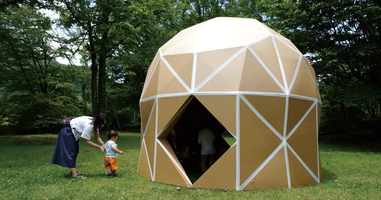 組立式ダンボールテント「DAN DAN DOME」ほか、注目のデザインの裏側
