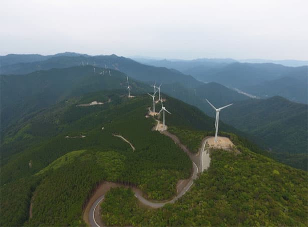 四国最大・34.5MWの風力発電所が運転開始