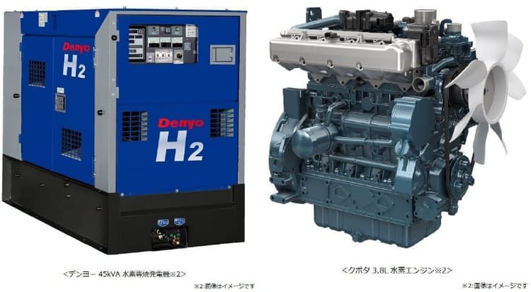 デンヨー、CO2排出ゼロ水素専焼発電機の開発に着手