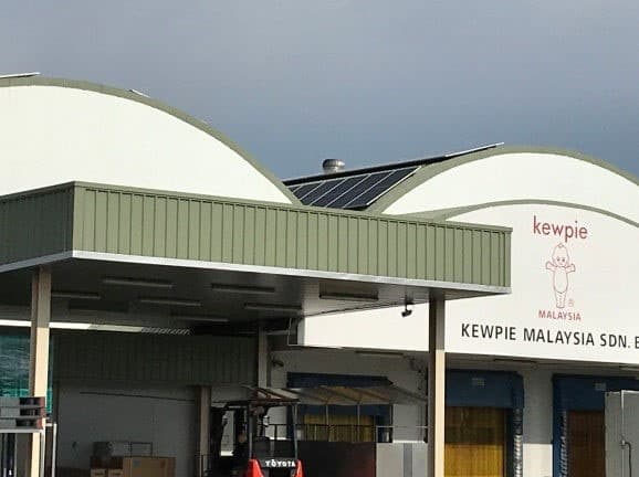 キューピー、マレーシア事業所に太陽光設置 年410トンのCO2削減