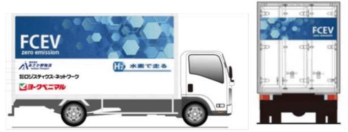 水素燃料電池小型トラックで店舗配送開始 ヨークベニマル