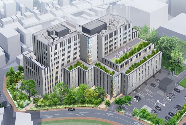 清水建設、急性期病院でZEB Oriented取得 CO2年1260t削減