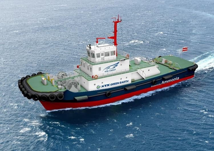 アンモニア混焼率8割 世界初、実船搭載予定のエンジン実機で運転試験