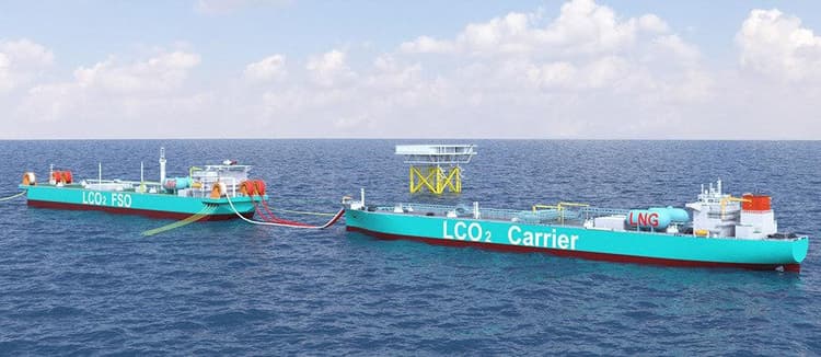 商船三井、CCUS向け液化CO2船と洋上浮体式設備の設計基本承認を取得