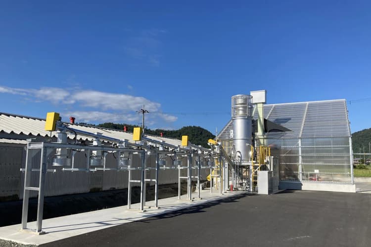 ヤンマー、もみ殻バイオ炭製造装置の商品化目指し実証試験