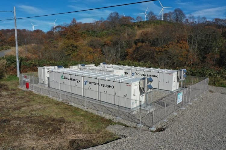 トヨタら4社、定置用蓄電池に「EV電池」を活用 風力発電所での実証開始