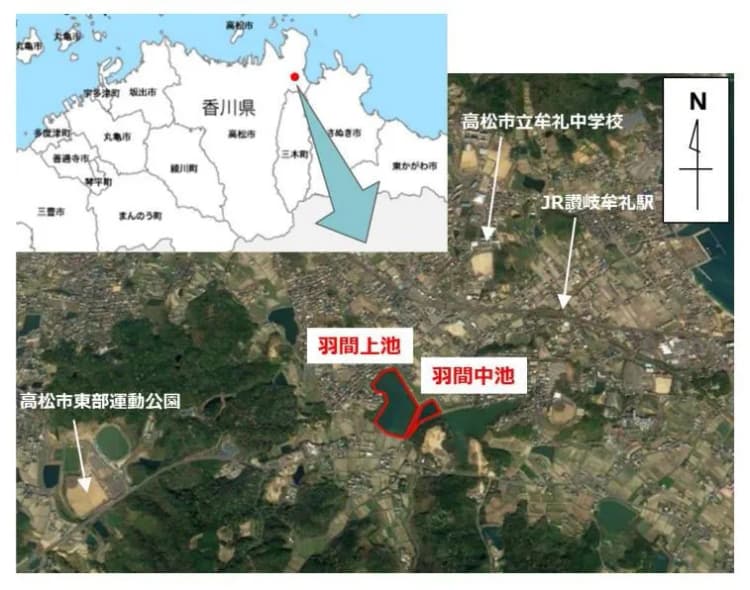 四国電力、高松市で「池水上」太陽光発電所を着工 同社2例目