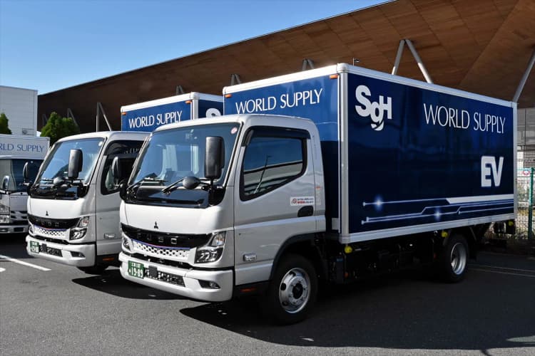 ワールドサプライ、百貨店向け納品代行にEVトラック初導入 銀座・日本橋で