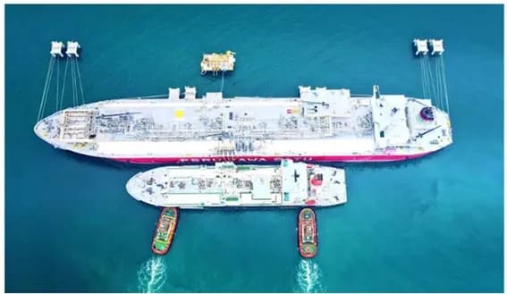 商船三井所有のFSRU、インドネシアLNG火力発電所向けに商業運転開始